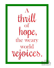 The Weary World Rejoices Christmas printable