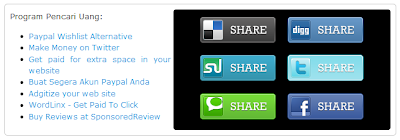 Cara Menambah Social Bookmark Widget pada Blog