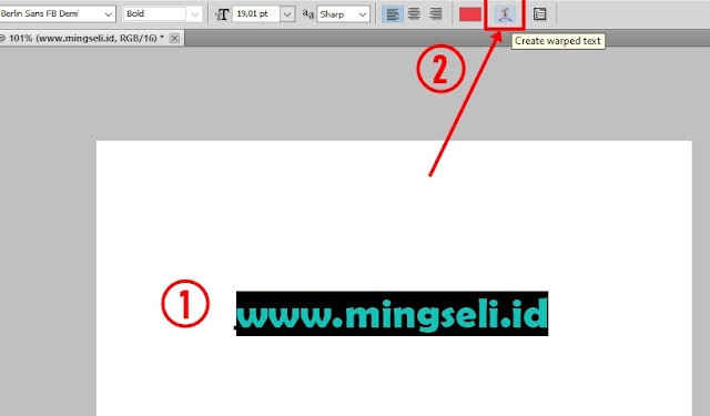 Cara Membuat Tulisan Bergelombang di Photoshop 