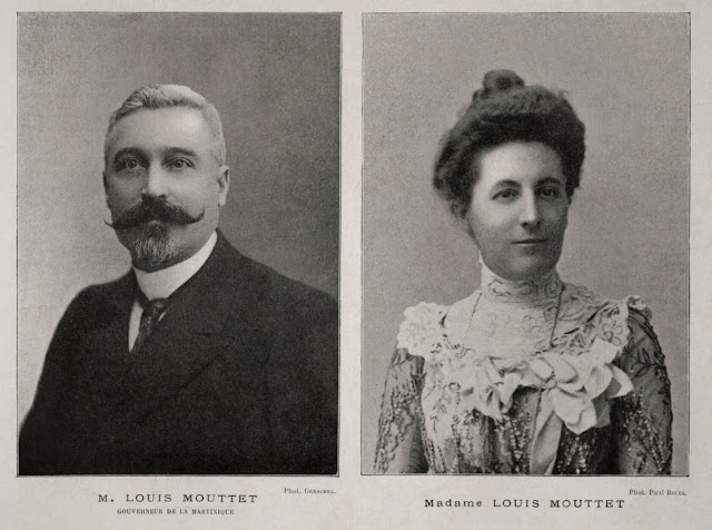 Hélène et Louis Mouttet, Martinique