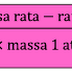 Contoh soal dan pembahasan tentang massa atom relatif, massa atom rata-rata dan persentase massa-massa unsur penyusun massa rata-rata,