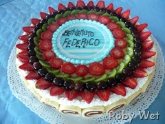 Torta battesimo Fede