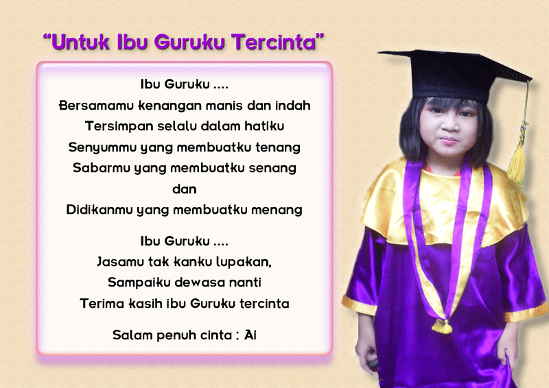 35 Ide Ucapan Perpisahan Untuk Guru Tk Bang Gito