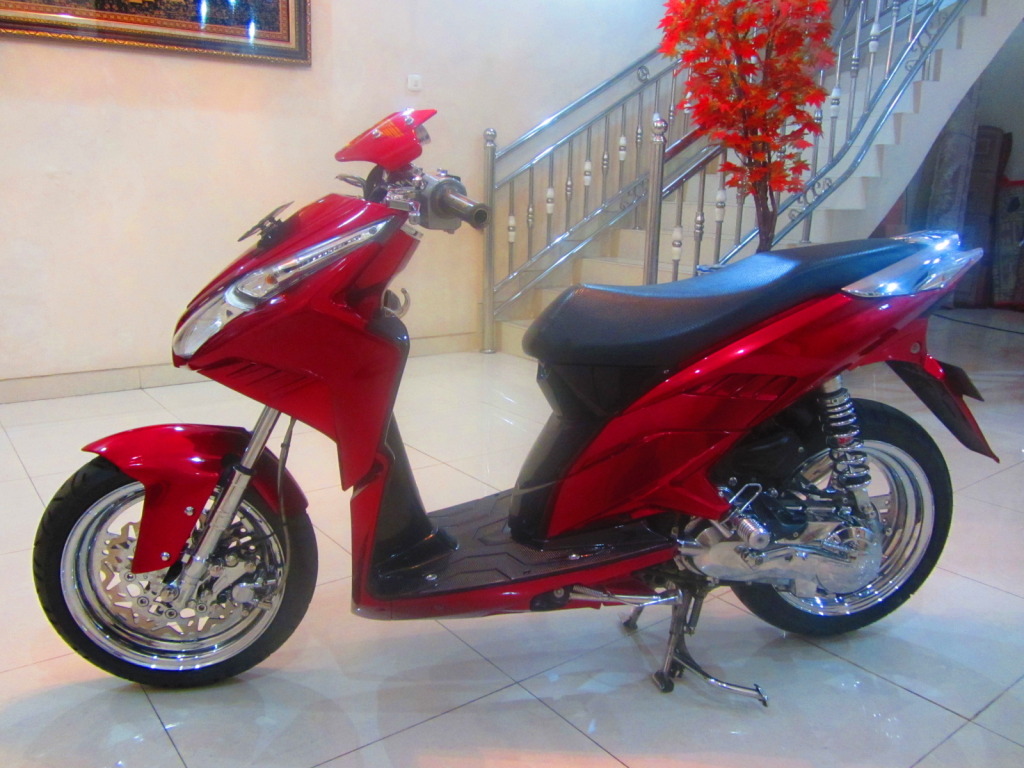 Modif Vario Techno Warna Merah Galeri Motor Vario