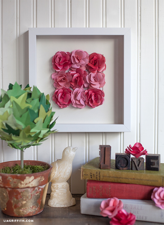 paper quilling rose  wall art  craft art  ideas