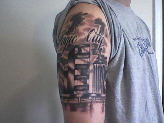 3d tattoo leg skyline tattoo designs tattoo designs tattoo skyline tattoo