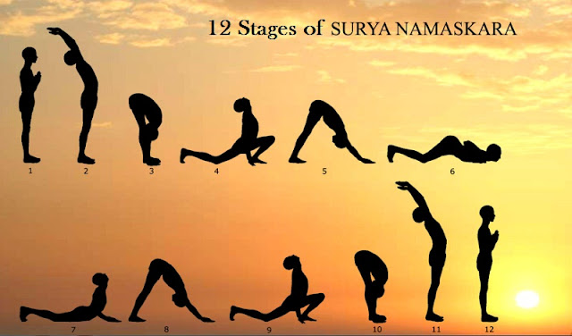 12 Stages Of Surya Namaskar  Health  Benefits