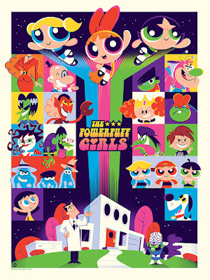 The Powerpuff Girls Screen Print by Dave Perillo x Mondo