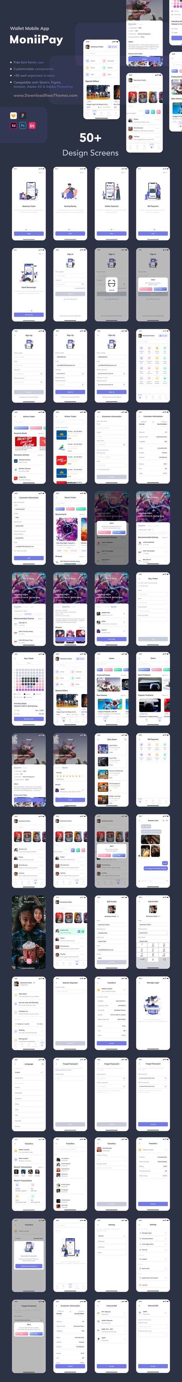 Wallet Mobile App UI Kit