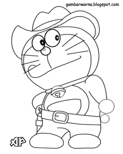  Mewarnai  Doraemon  Belajar Mewarnai  Gambar 