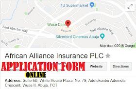 African Alliance Insurance 2018/2019 Recruitment | Application Available Online