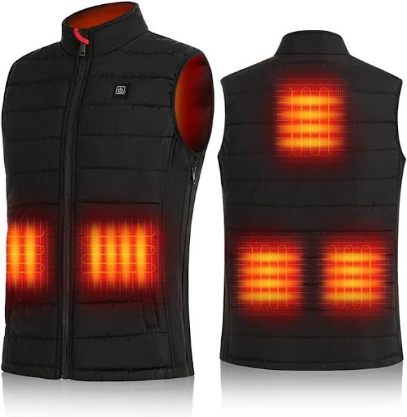 Heated Vest with Rechargeable Battery Pac
