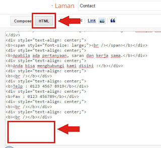 Cara Membuat Halaman Contact Di Blog