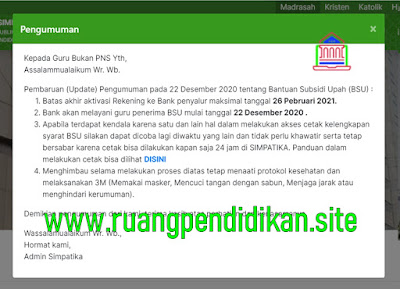 Batas aktivasi pembukaan rekening BSU