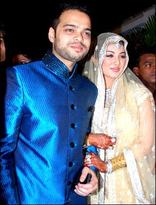 Bollywood Celebrity Weddings Ayesha Takia Farhan Azmi wedding reception