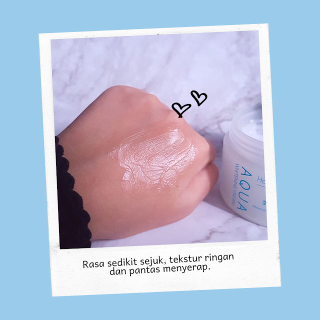 Aqua Whitening Cream, pelembap wajah “non-comedogenic” dan Water Based dari Hansaegee Nature.