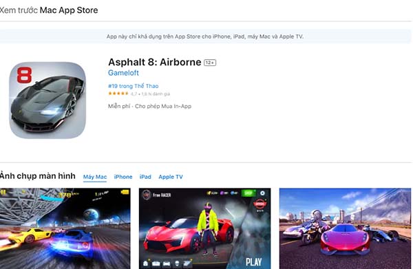 Tải Asphalt 8 APK - Car Racing Game cho Android, iOS, máy tính c