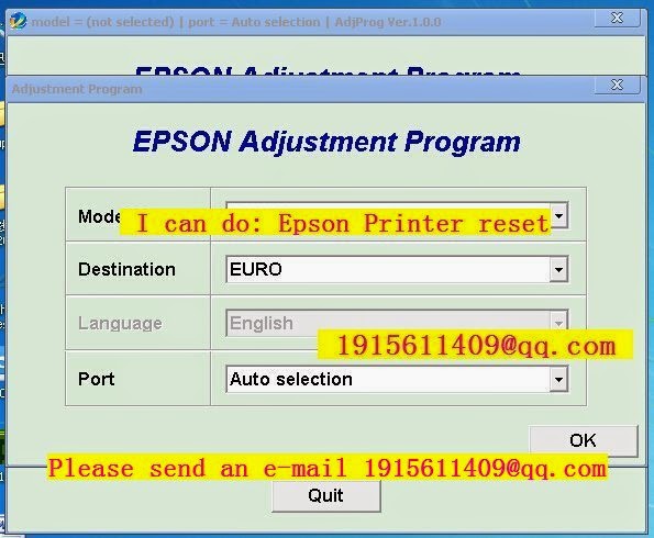 2011 Resetter epson L1800 Waste