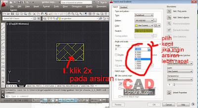 Cara Cepat Mengarsir Objek dan Mengedit Arsiran Pada AutoCAD 2013