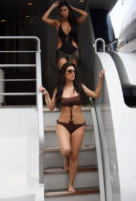 Kim Kardashian bikini pictures in Monaco 