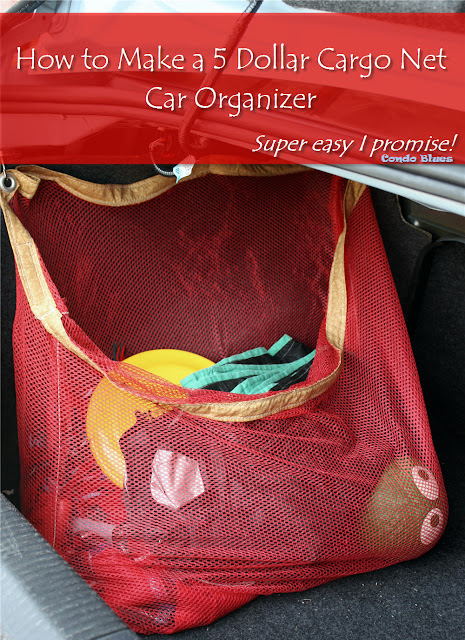 How to make a cargo net car organizer