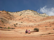 Walking on the Rocks on the East Side of Zion (dscn )