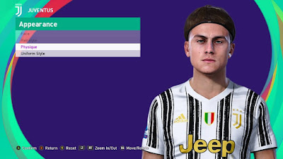 PES 2021 Faces Paulo Dybala by SR