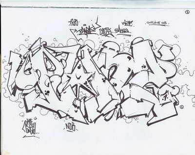 Graffiti_Fonts_Wildstyle_Sketches_Arrow_design