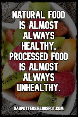 Choose natural food over processed food