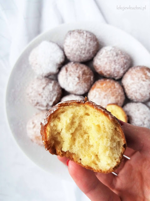 Pączki serowe bez drożdży / No Yeast Cream Cheese Doughnuts