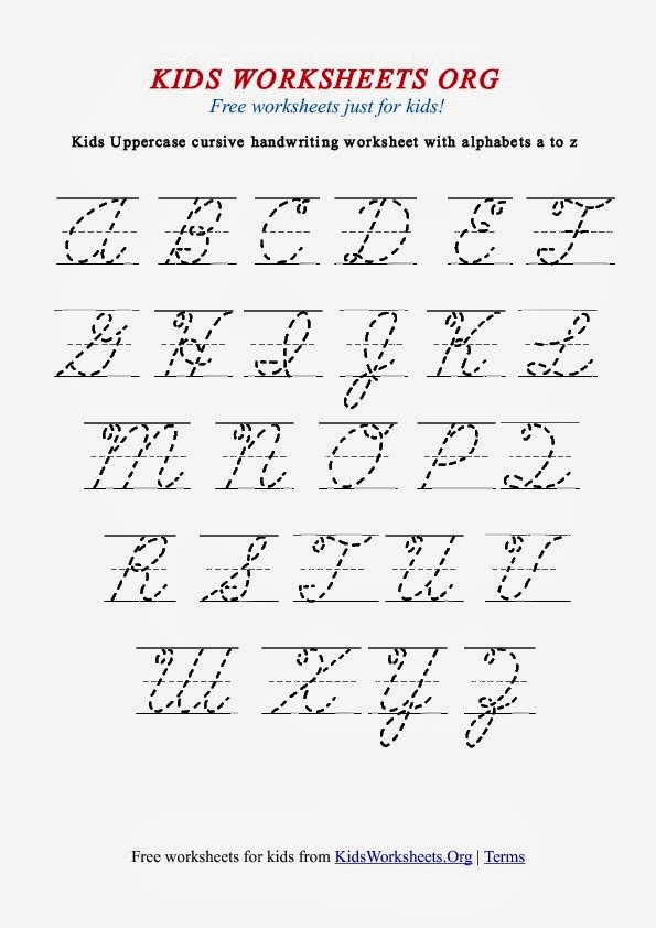 Cursive Handwriting Printables | Hand Writing