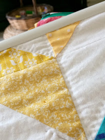 Herringbone baby quilt