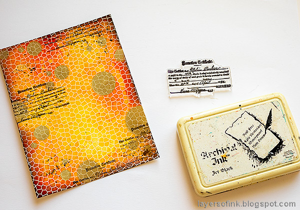 Layers of ink - Shiny Autumn Card Tutorial by Anna-Karin Evaldsson.
