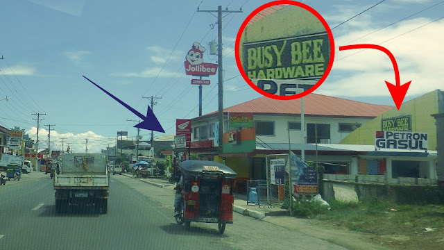 Jollibee Ormoc and Busy Bee Hardware beside each other at Lilia Avenue