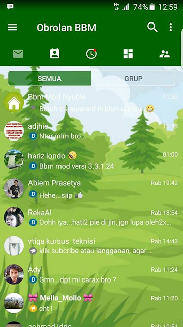 DOWNLOAD BBM MOD FUTION CHAT UNCLONE V3.3.1.24 APK TERBARU