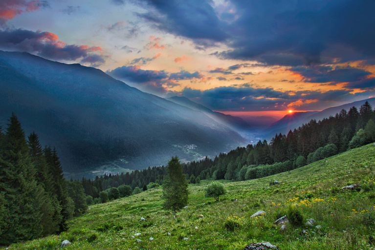 Stelvio National Park Italy