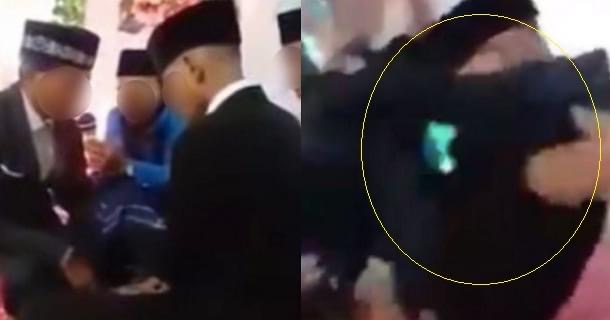 Pengantin Lelaki Kena Tendang Dengan Pak Mentua Ketika Majlis Nikah Berlangsung, Rupanya Ini Punca Kejadiaan