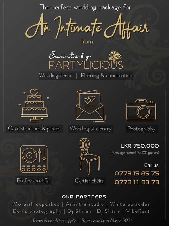 The perfect wedding package for An Intimate Affair