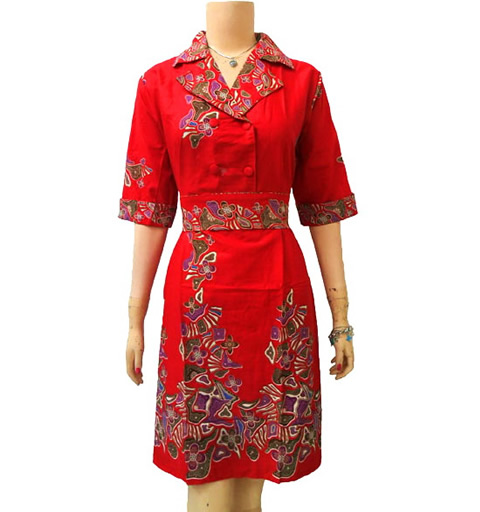 Model Baju Batik Wanita Modern Terbaru Yang Sedang Trend