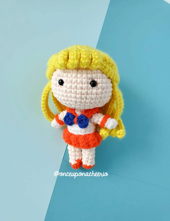 Sailor Venus Amigurumi Crochet Anime Doll Pattern FREE