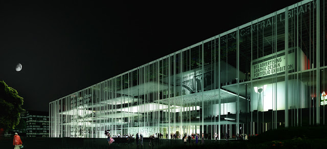 glass library