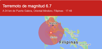 DOS FUERTES SISMO SACUDEN FILIPINAS