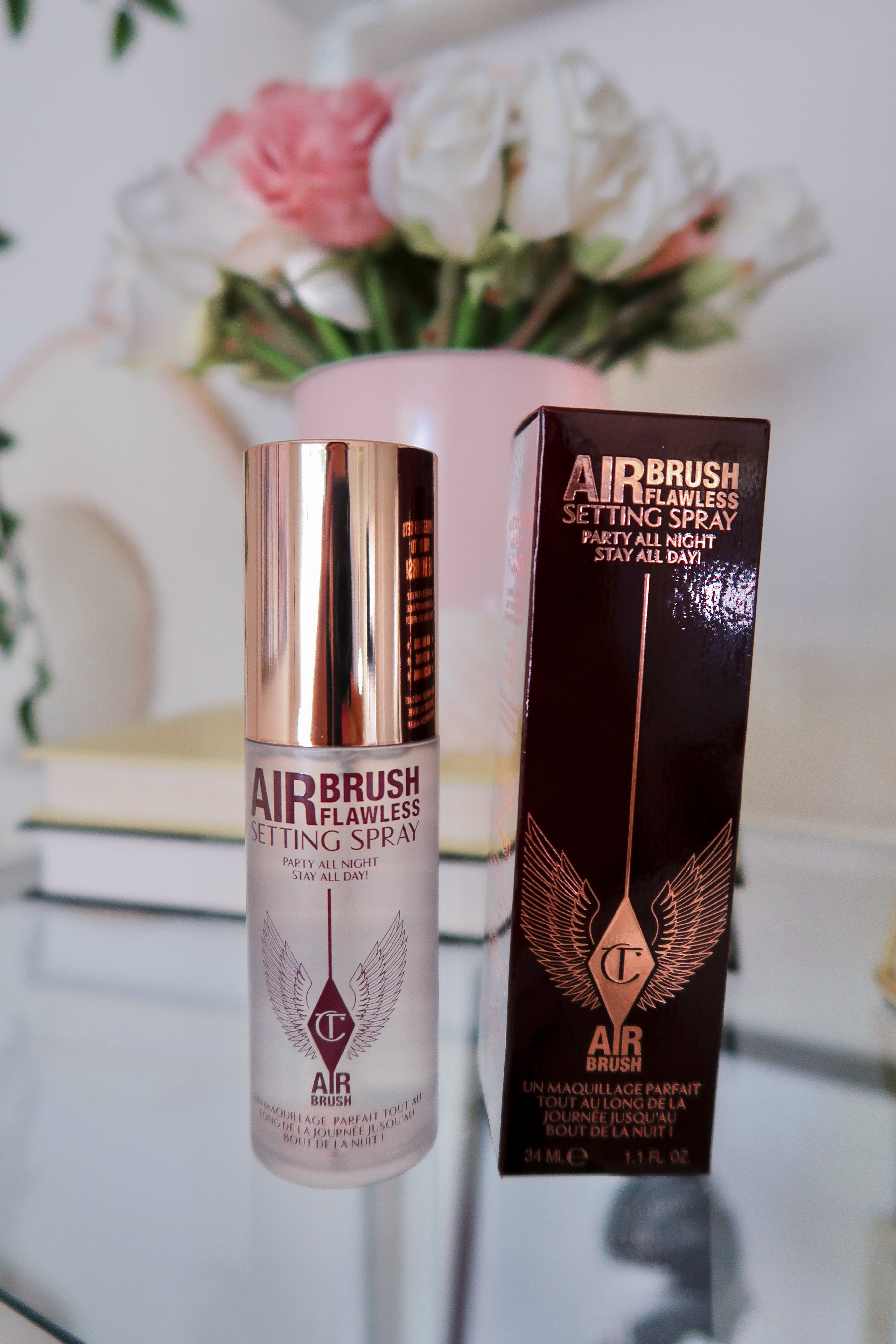 NEW Charlotte Tilbury Airbrush Flawless Setting Spray // Wear Test 