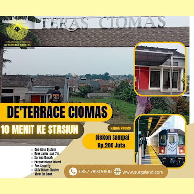 Rumah Dijual De Terrace Ciomas Pinggir Jalan Ciomas Bogor