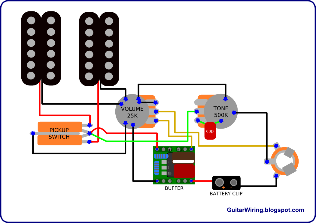 Electric Guitar Pickup Wiring Diagrams
