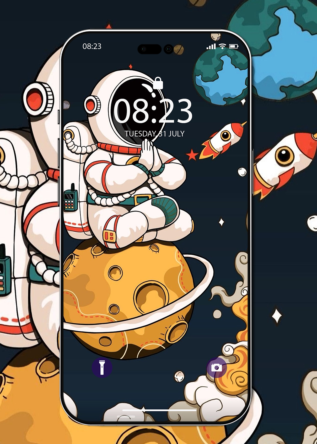 zen astronaut wallpaper for ios iphone and android mobile