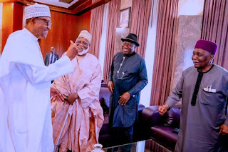 Breaking : Gowon , Abdulsalam, Goodluck Jonathan Arrive Aso Rock For Council Of States Meeting ( Pictures)