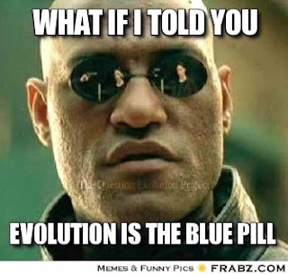 Some people define reality as atheistic naturalism, then ridicule those of us who believe reality comes from God. They took the blue pill, not us.