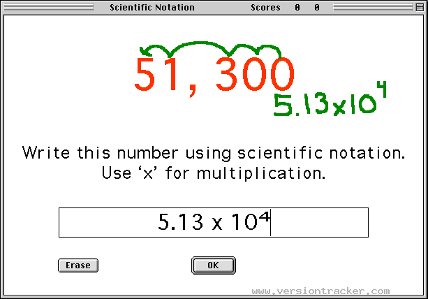 scientific notation  examples