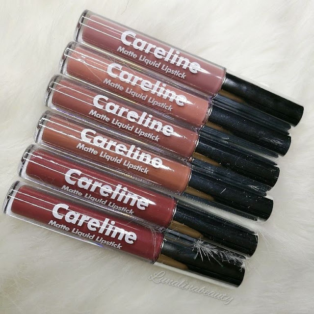 Careline Matte Liquid Lipstick review swatches